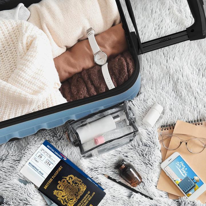 Flight Knight Leichtes, starres ABS-Handgepack mit 4 Radern, zugelassen fur uber 100 Fluggesellschaf