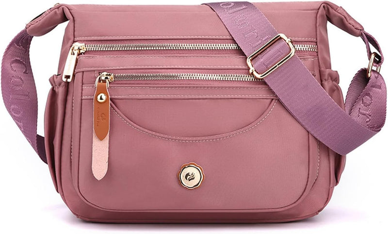 FANDARE Ultraleicht Damen Umhängetasche Nylon Schultertasche Handtaschen Elegant Umhängetasche mit v