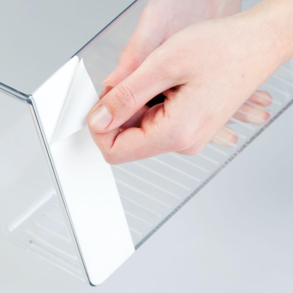 iDesign 66140EU Affixx Selbstklebender Küchen-Organizer, Starke Haftkraft, Rückstandslos zu entferne
