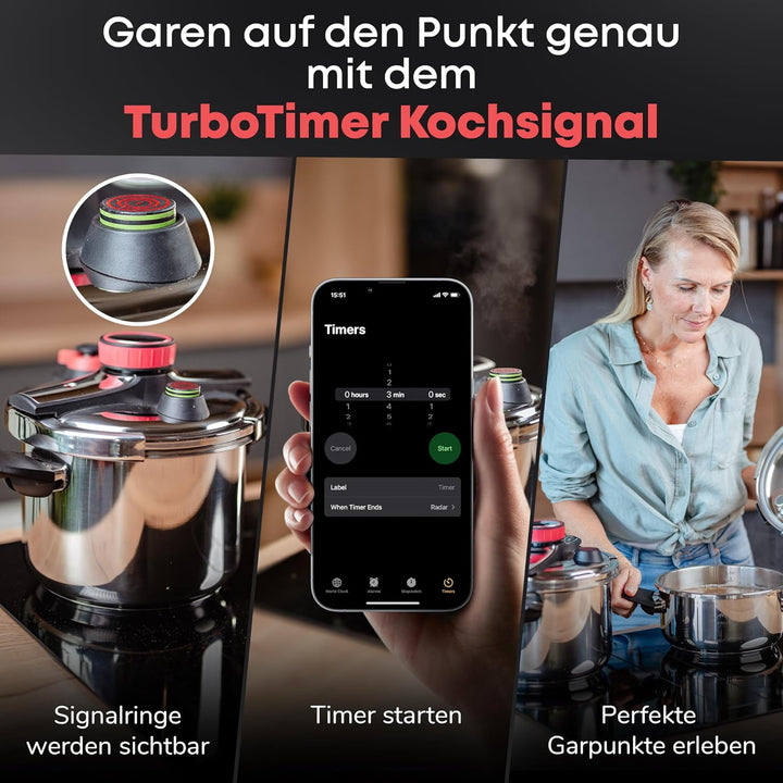 𝐅𝐚𝐥𝐤𝐞𝐧𝐬𝐭𝐞𝐢𝐧 Schnellkochtopf 6l [mit Garkorb], geeignet für alle Herdarten > Pressure Cooker 𝐦𝐢𝐭 𝐊𝐨𝐜𝐡