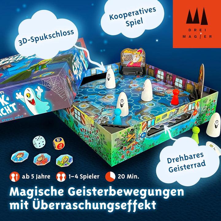 Schmidt Spiele 40896 Die verdrehte Spuknacht, Drei Magier Kinderspiel