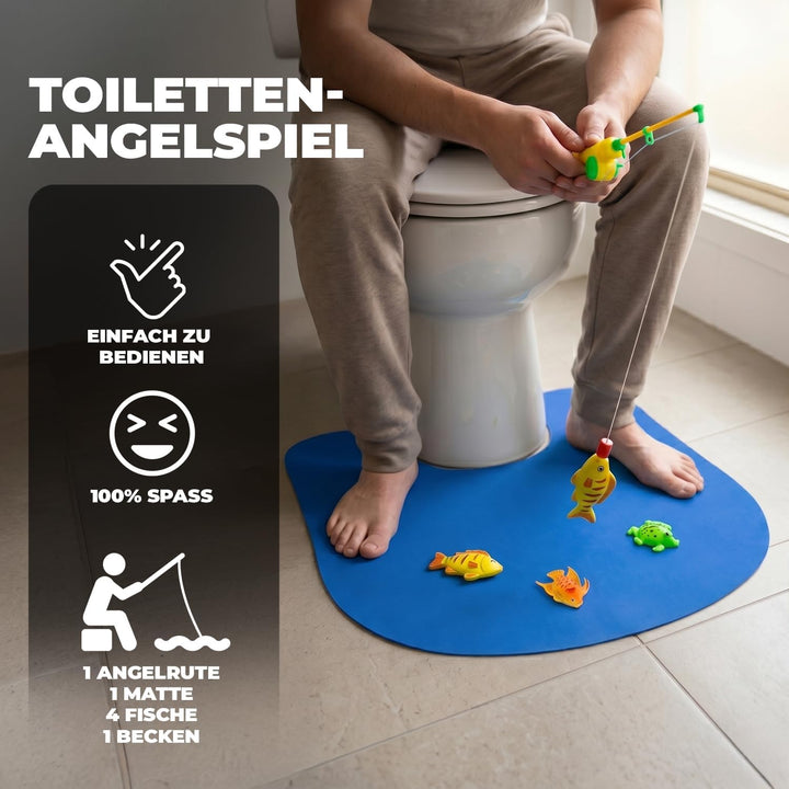 Angel-Toiletten-Set | Komplett-Set | Toiletten-Set | Premium-Qualität | Angelset | 1 Matte | 1 Angel
