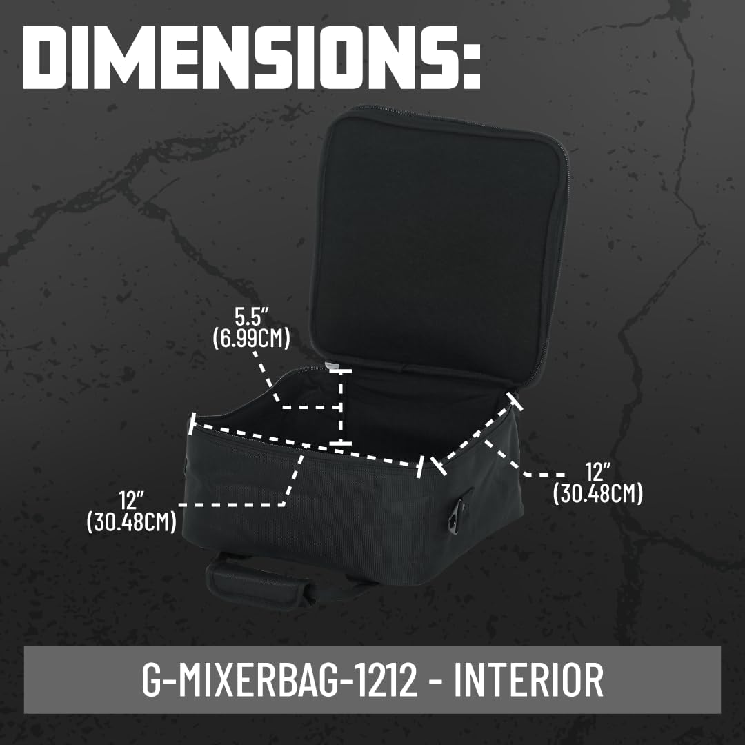 GATOR-Koffer Verstärktes Nylon G-Mixerbag 12" x 12 1212 12" x 12" x 5.5", 1212 12" x 12" x 5.5"
