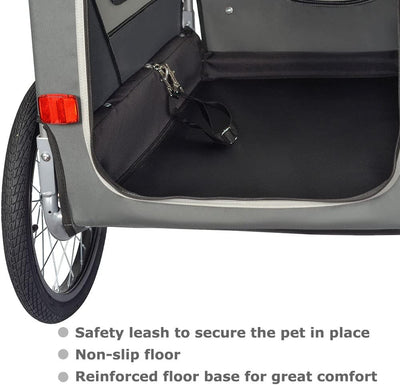 Doggyhut Original Large Fahrradanhänger & Hundebuggy 2 in 1 für Hunden bis 35kg Hundeanhänger Jogger