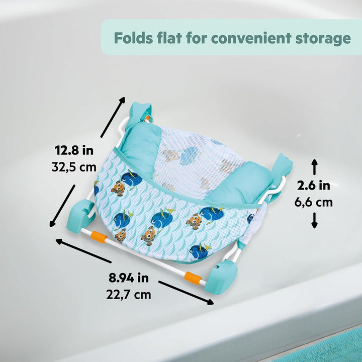 Disney Baby Findet Nemo Baby Badewannensitz von Bright Starts, Klappbarer 2-Positionen Baby Badesitz
