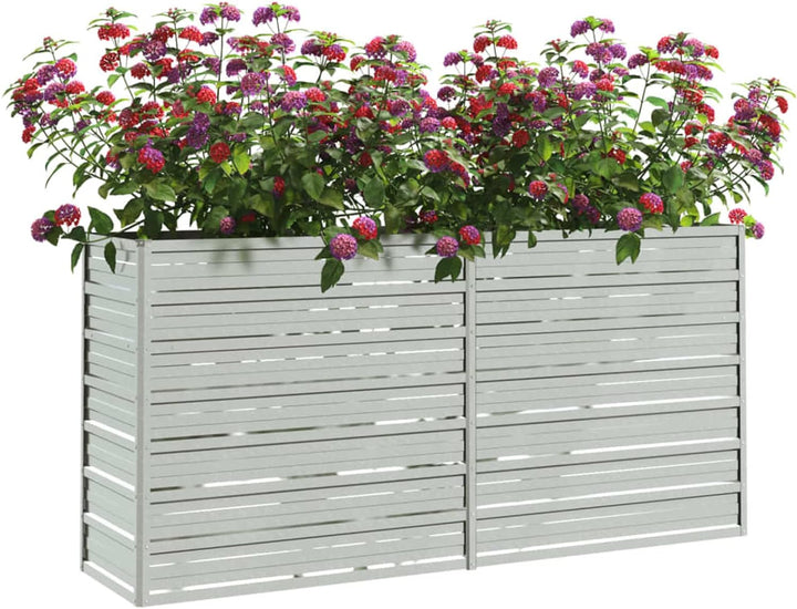 Yolola Hochbeet Metall 160 x 40 x 77 cm Grosses Hochbeet aus Metall Hochbeete für Garten, Schneckens