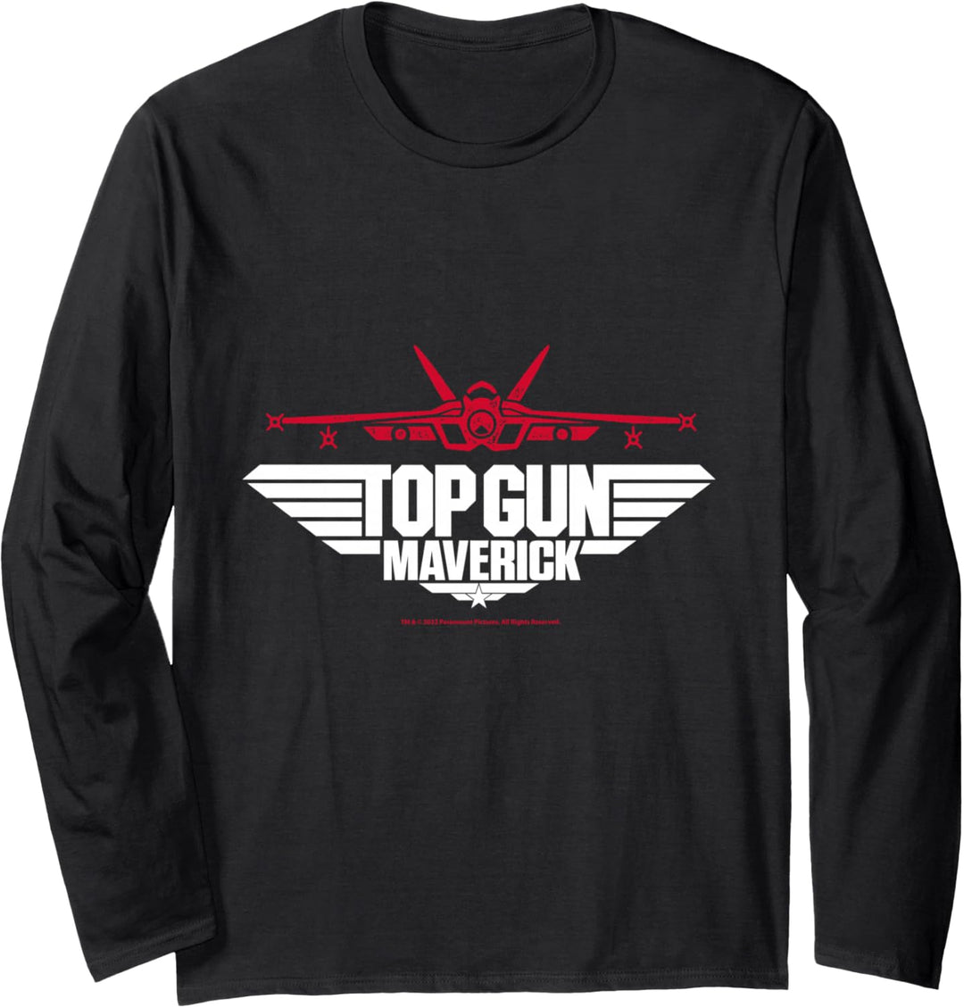 Top Gun Maverick Kampfjet Langarmshirt