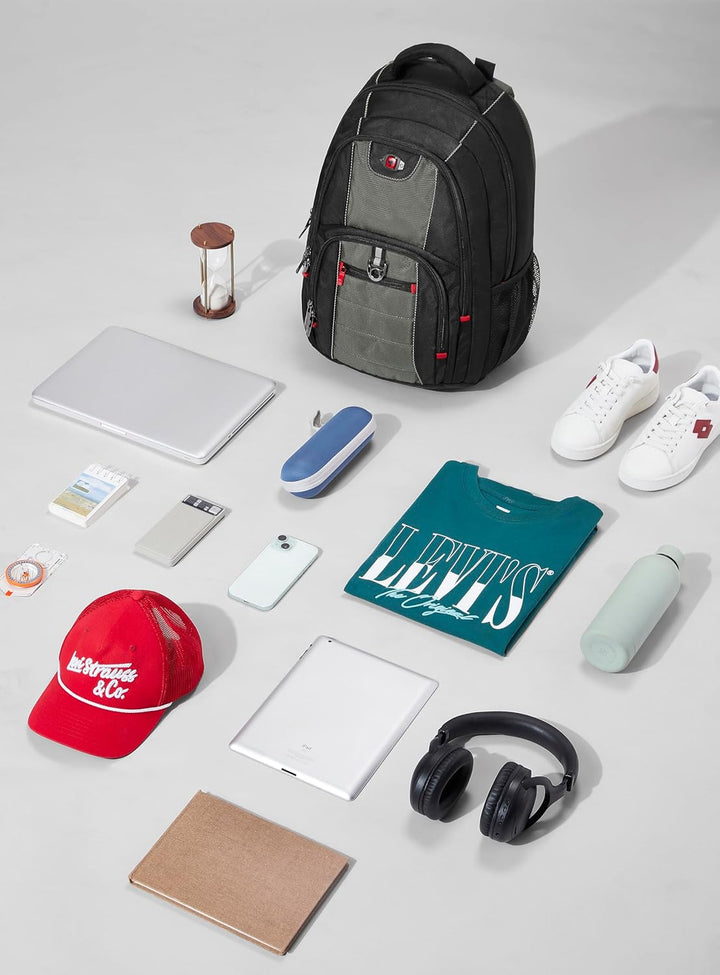 WENGER Pillar Laptop-Rucksack, Notebook bis 16 Zoll, 25 l, Damen Herren, Business Uni Schule Reisen,