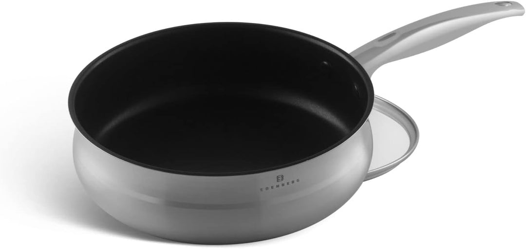 EDENBERG 12-tlg Topfset Induktion, Töpfe & Pfannen beschichtet, Kochtopf Set | induktions Töpfe Set,