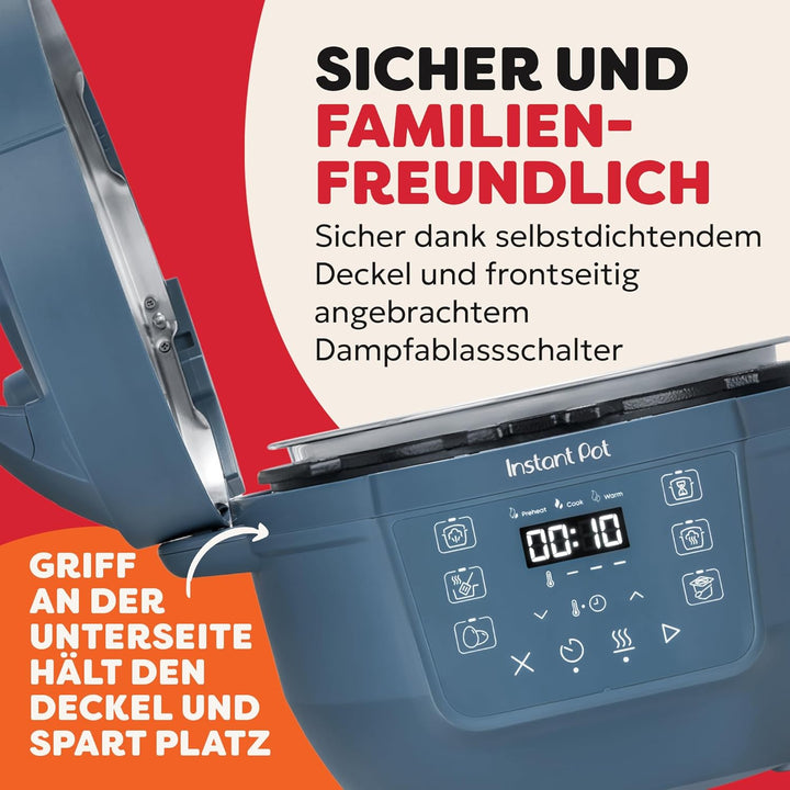 Instant Pot Multikocher, 3.8L 7-in-1 Smart Cooker - Schnellkochtopf, Schongarer, Reiskocher, Sautier
