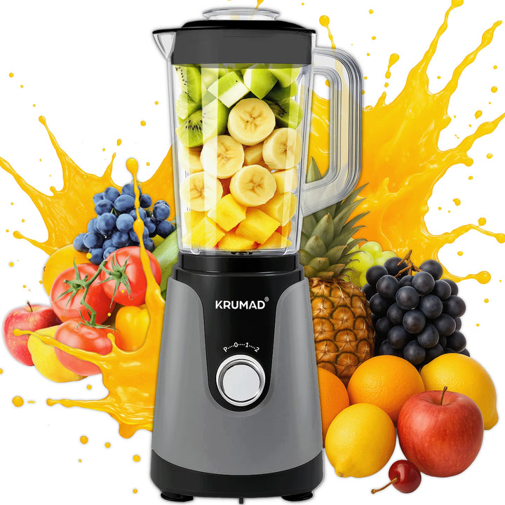 Standmixer 1200W – Hochleistungsmixer mit 1,2 L Tritan-Behälter, 2 Geschwindigkeiten & Pulsfunktion