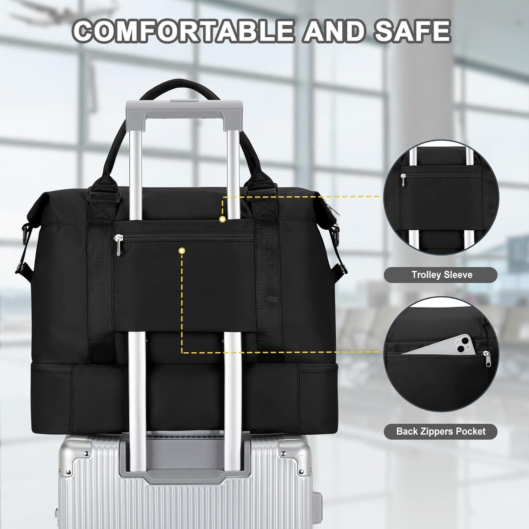 Reisetasche Damen Handgepäck Tasche Easyjet 45x36x20 für Flugzeug Airlines Tasche Weekender Damen Tr