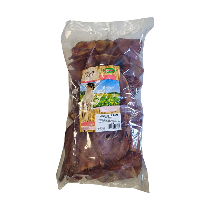 Bubimex Schweineohren für Hunde, 50 Stück