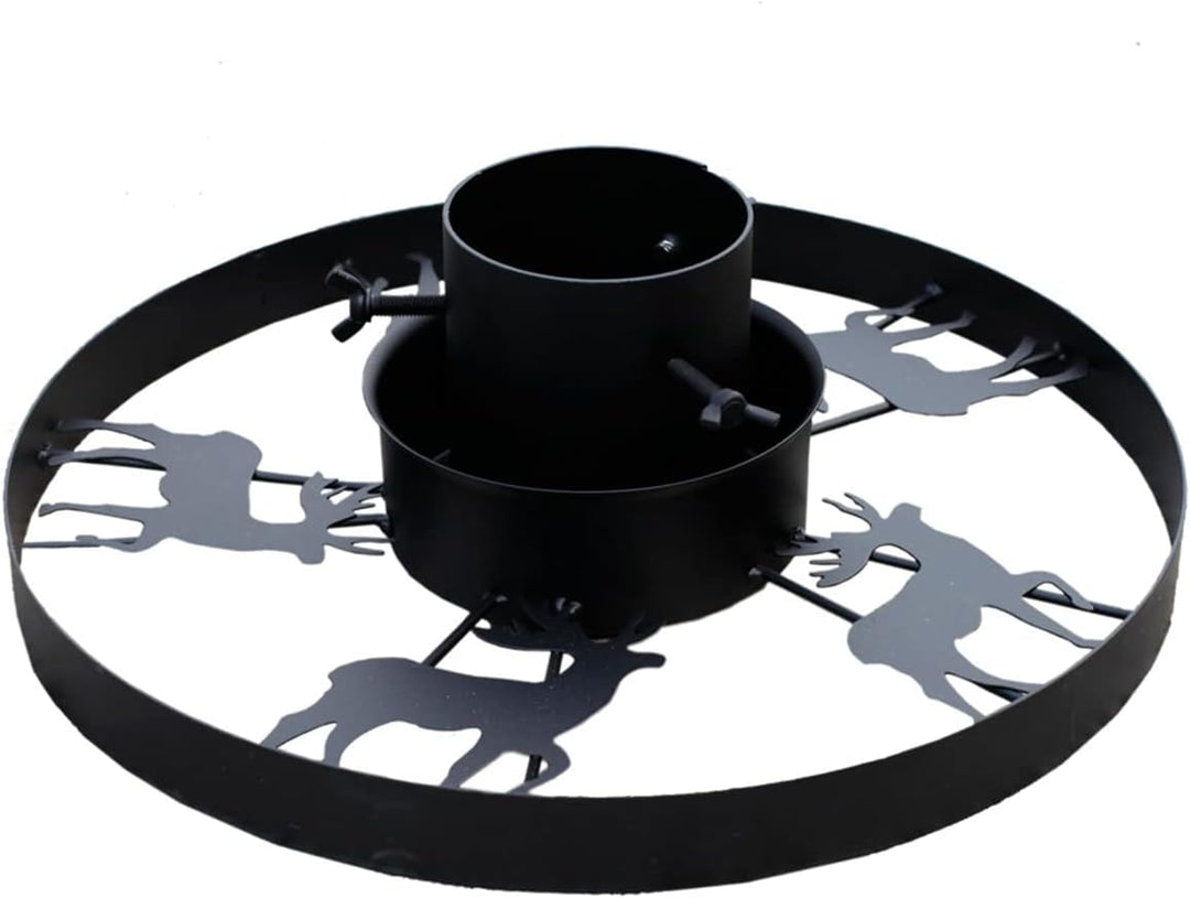 Mojawo Metall Tannenbaumständer Weihnachtsbaumständer Ø 40cm Baumständer Christbaumständer Modell Hi