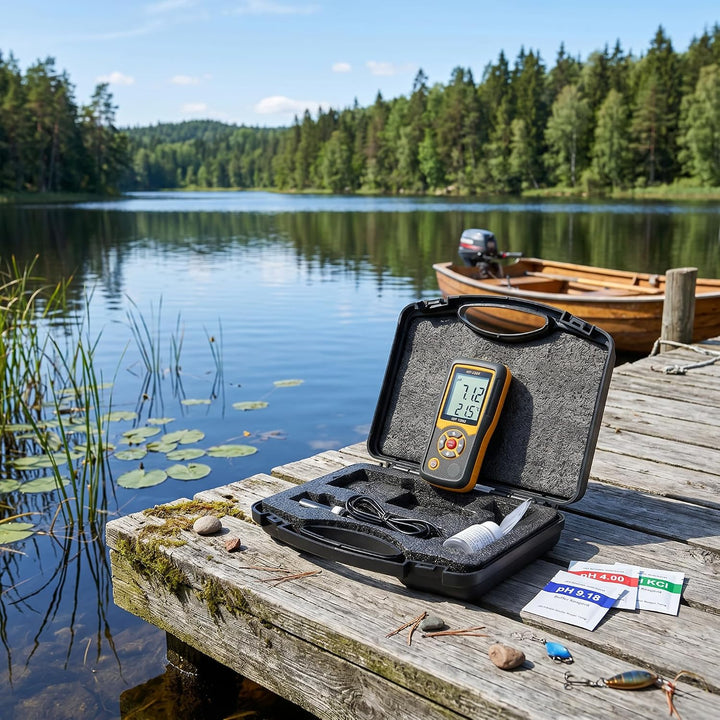 Digitales PH-Messgerät HT-1202 0,05 pH Hochpräziser Wasserqualitätstester, PH mV-Testertemperaturmes