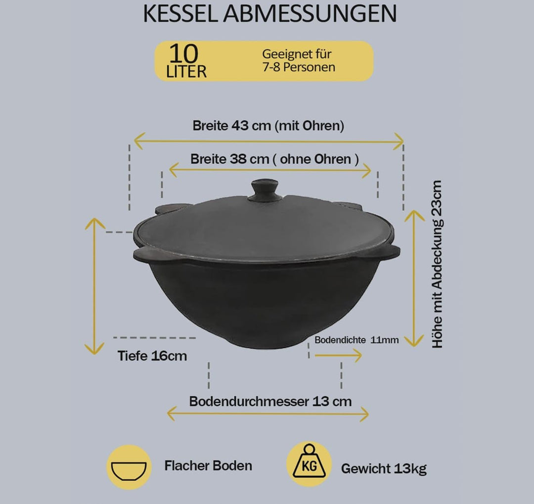 Utschak 10l, Kazan-Ofen, Utschak mit Kasan, Utschak Kasan Ofen, Kazan 10l, учаг, казан, kazan 10l se