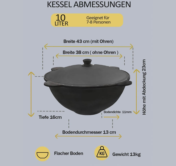 Utschak 10l, Kazan-Ofen, Utschak mit Kasan, Utschak Kasan Ofen, Kazan 10l, учаг, казан, kazan 10l se