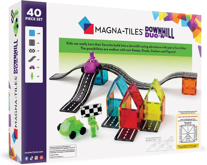Magna-Tiles - Downhill Duo 40-Piece Set - Downhill 2er - 40 Teile