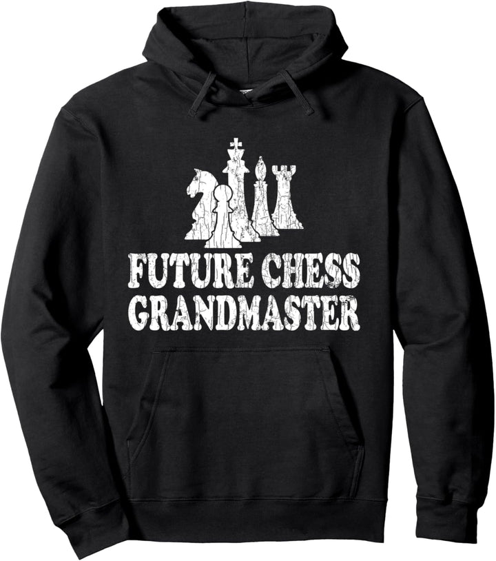 Future Chess Grandmaster Lustiger Sportspieler-Coach-Grafik. Pullover Hoodie