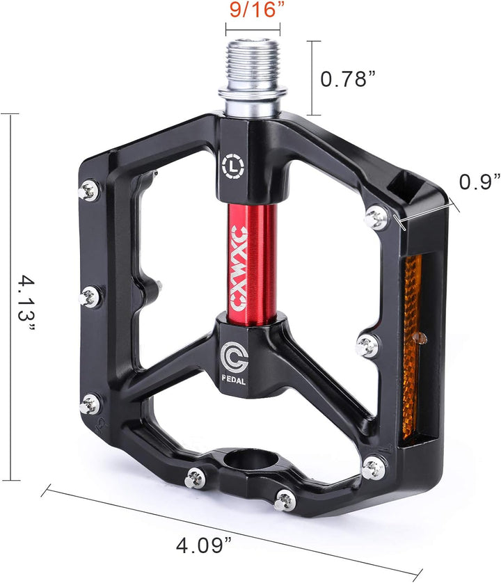 CXWXC Rennradpedale/MTB-Pedale – Aluminiumlegierung Fahrradpedale – Mountainbike-Pedale mit abnehmba
