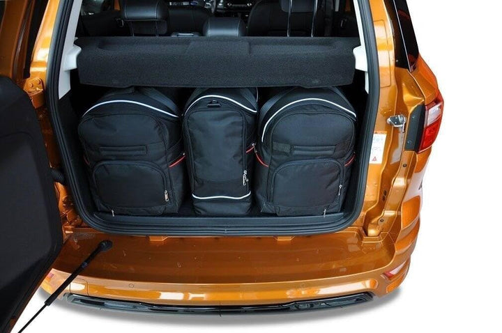 KJUST Dedizierte Kofferraumtaschen 3 STK kompatibel mit Ford ECOSPORT II 2017+