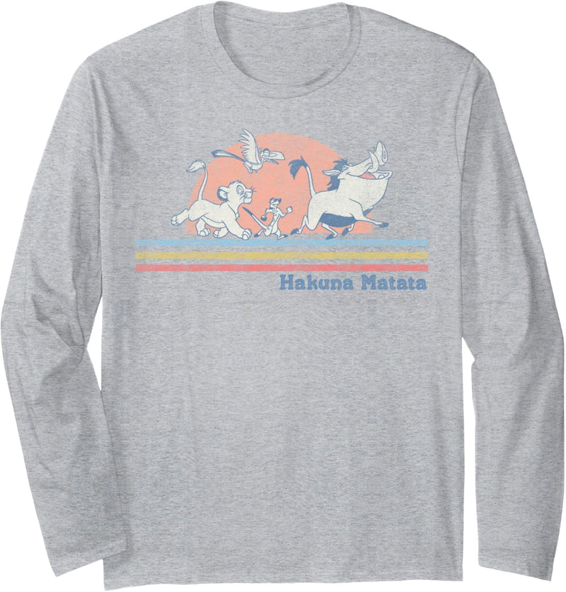 Disney The Lion King Hakuna Matata Retro Langarmshirt