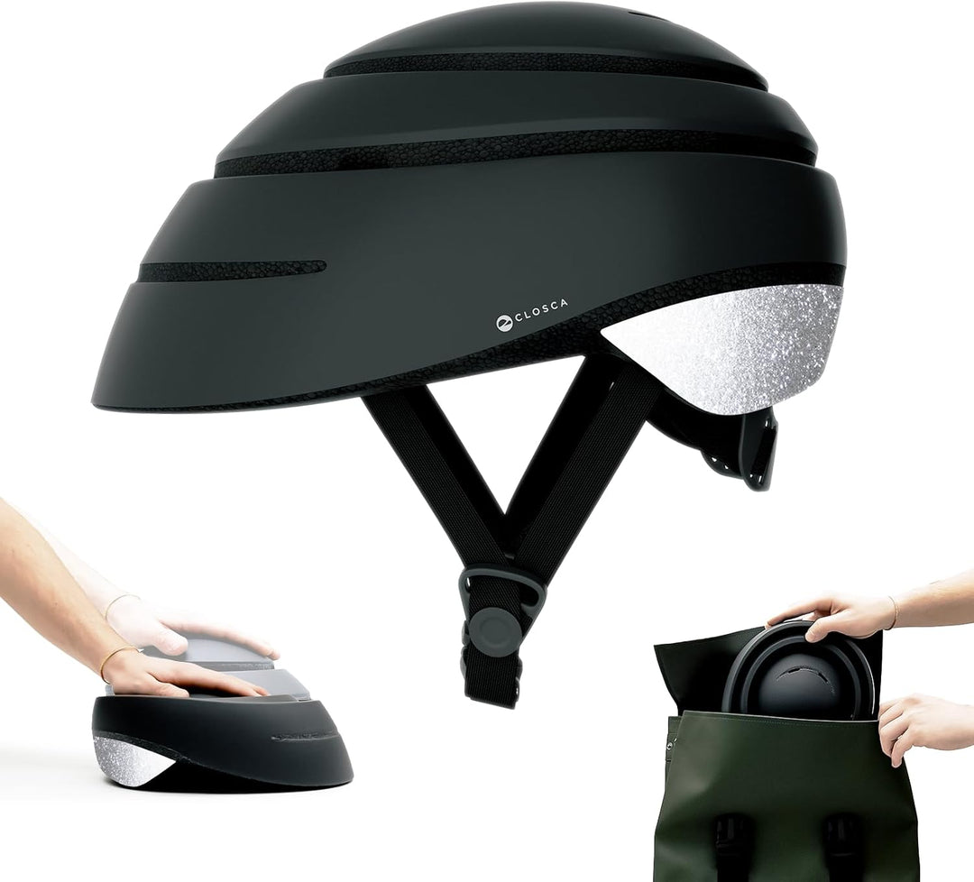CLOSCA Faltbarer Helm.Fahrradhelm für Erwachsene. Fahrradhelm und Rollerhelm Zertifiziert. Pendlerhe