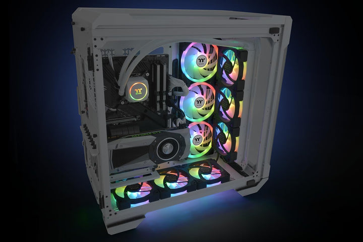 Thermaltake SWAFAN EX12 ARGB PC Cooling Fan White TT Premium Edition 3 Fan Pack 120mm Weiss, 120mm W
