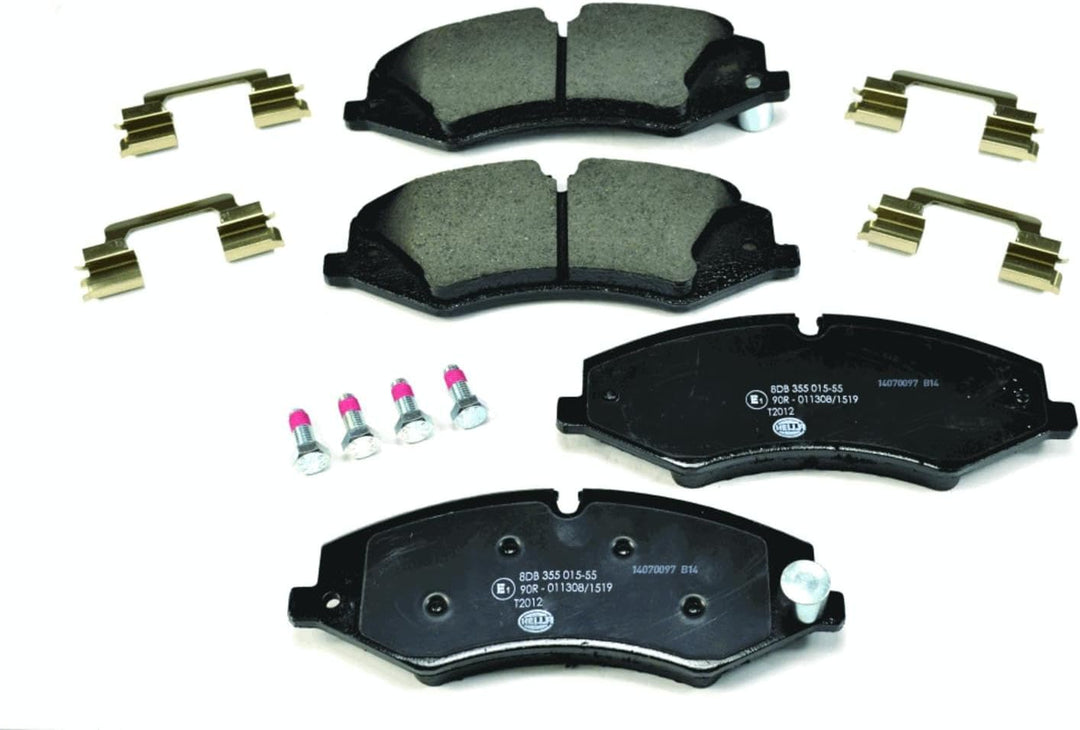 HELLA PAGID 8DB 355 015-551 Bremsbelagsatz - T2012 - Dicke/Stärke: 18.6mm - Bremssystem: TRW - für V