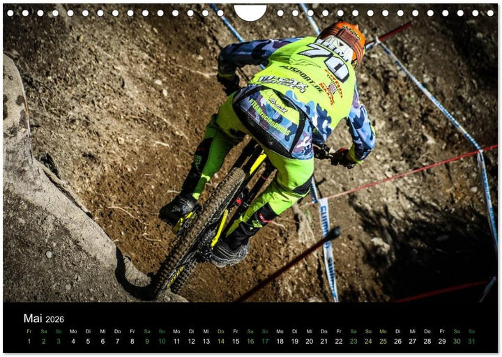 Downhill Racing 2026 (Wandkalender 2026 DIN A4 quer), CALVENDO Monatskalender: farbig, actionreich,
