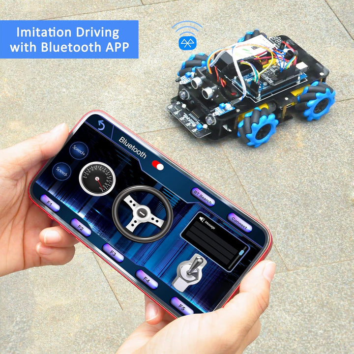 OSOYOO Omni-directinal Mecanum Wheel Robotic Car Kit für Arduino Raspberry Pi STEM Ferngesteuerte pä
