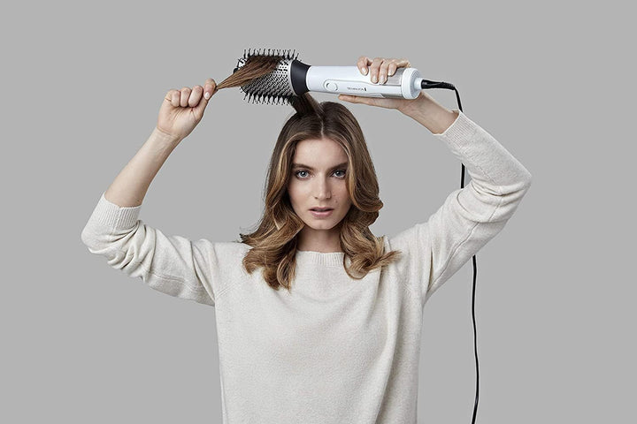 Remington Warmluftbürste Ionen Hydraluxe 2in1: Haartrockner & Volumenbürste (1200 Watt, Hydracare Te