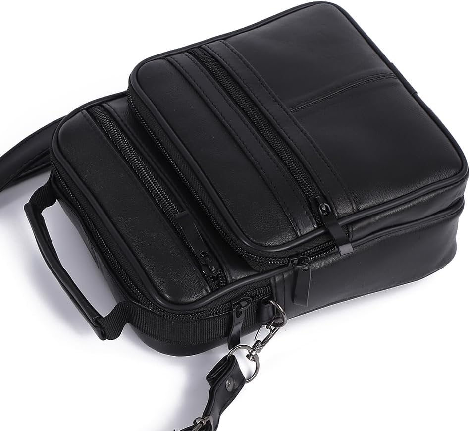 Echt Leder Herren Arbeitstasche Umhängetasche Herrentasche Schultertasche Messenger Flugbegleiter in