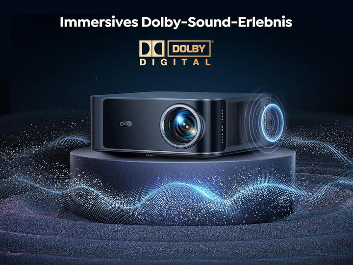 Beamer 4K【Offizielles Netflix & Dolby Audio】 Toptro 1200 ANSI Smart Beamer Heimkino, 1080P Full HD V