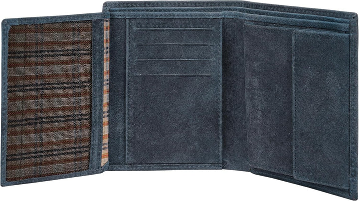 bruno banani Geldbörse Echt Leder blau Herren, Damen - 021755, Blau