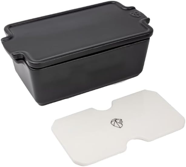 PEUGEOT - Terrine aus Keramik mit Presse - 20 cm x 11 cm x 7,5 cm - Inhalt: 0,65 L - 10 Jahre Garant