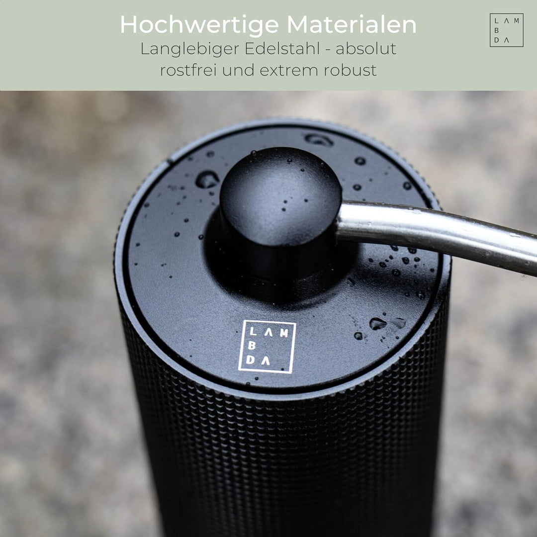 LAMBDA COFFEE® TERRA SIGMA I Espressomühle mit 108 einstellbaren Mahlgraden mit 0,055mm Einstellpräz