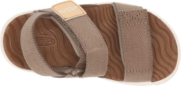 KEEN Unisex Kinder Elle Backstrap Slingback Sandalen 27/28 EU Brindle Star White, 27/28 EU Brindle S