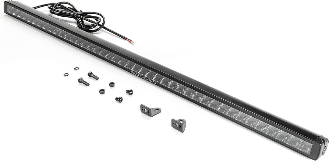 HELLA 1FJ 358 176-321 LED-Fernscheinwerfer - Black Magic Slim Lightbar 40" - 12/24V - Anbau - Kabel: