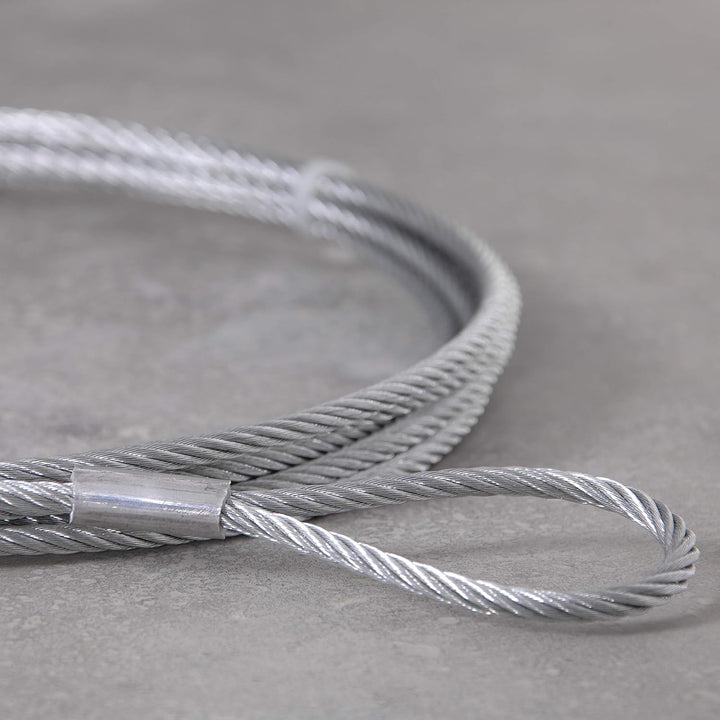 Drahtseile24 Stahlseil mit Ösen, Drahtseil mit Ösen, Schlaufenseil – Stahlseil mit zwei Schlaufen, D