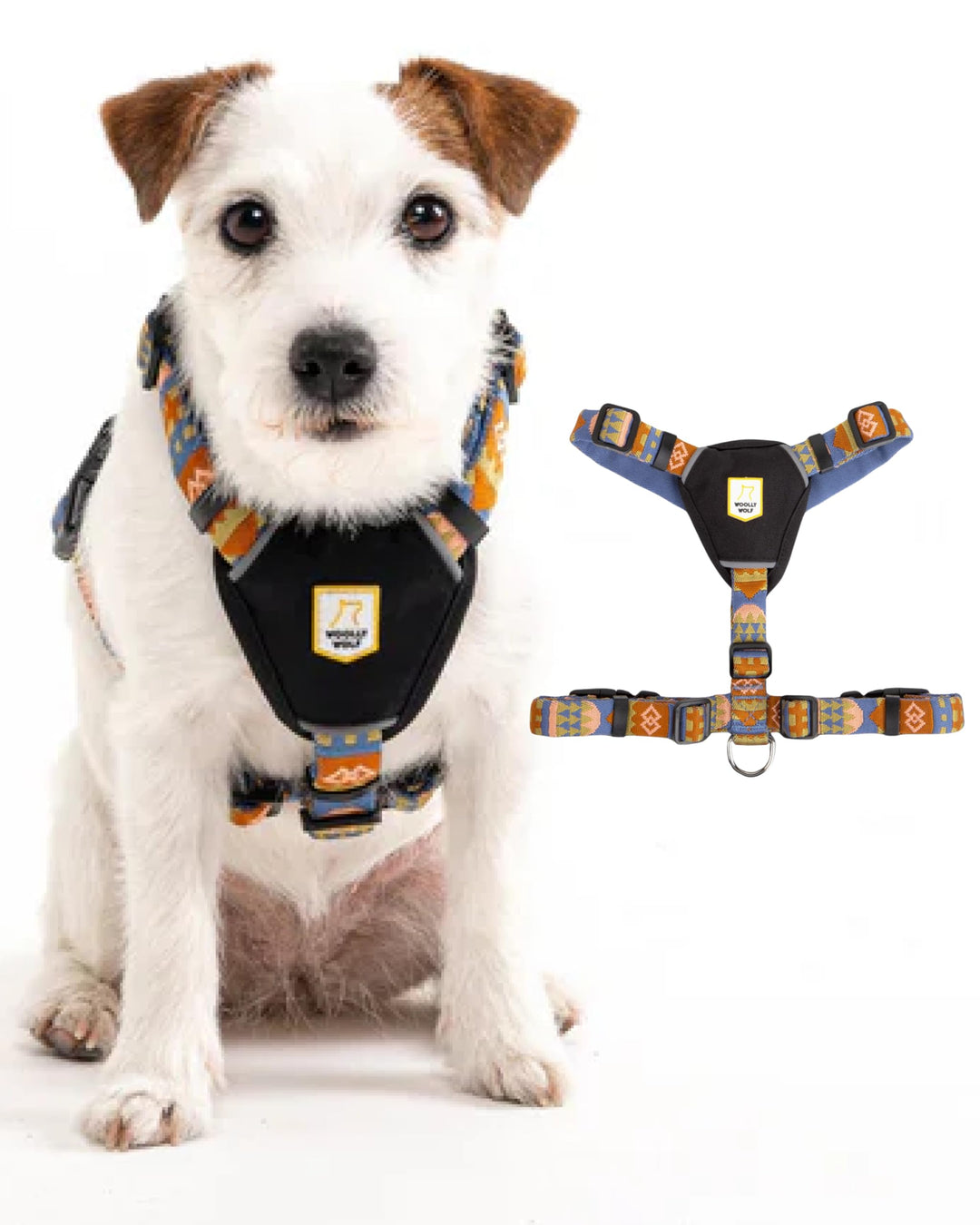 Woolly Wolf Nightless Night Dog Harness XS - Hundegeschirr für kleine Hunde aus recyceltem Polyester