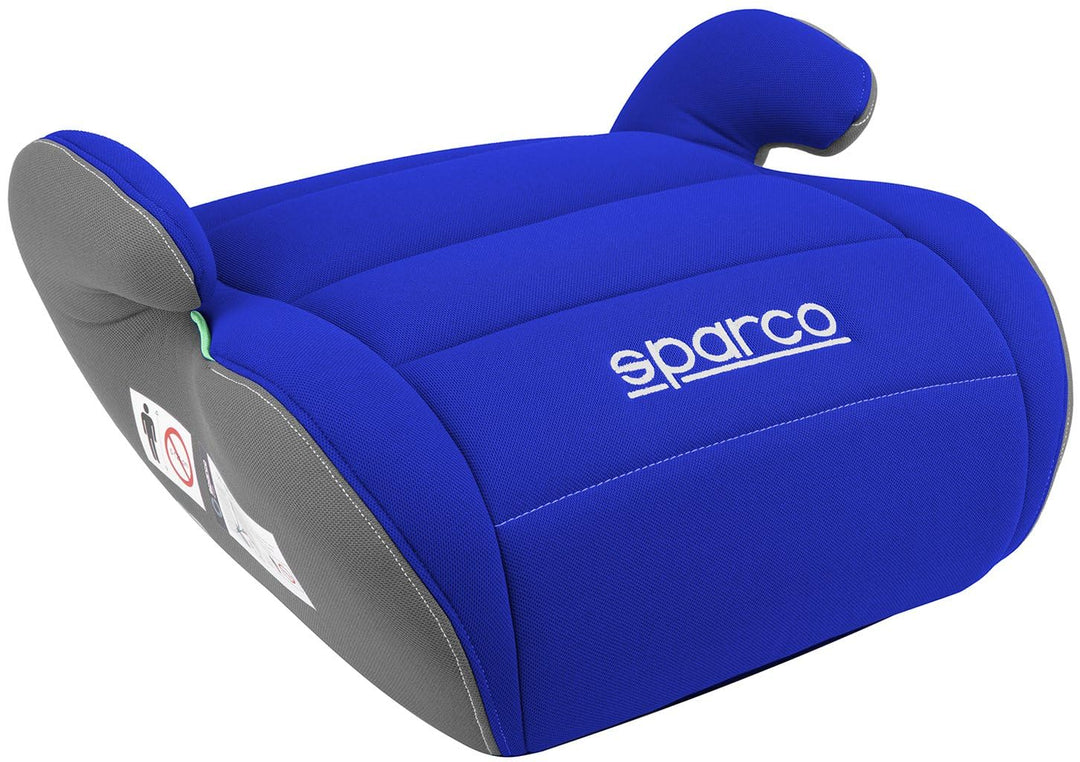 Sparco Baby Booster 125—150 I-SIZE R129 Autoaufsatz für Kinder, Blau/Grau Blau und Grau, Blau und Gr