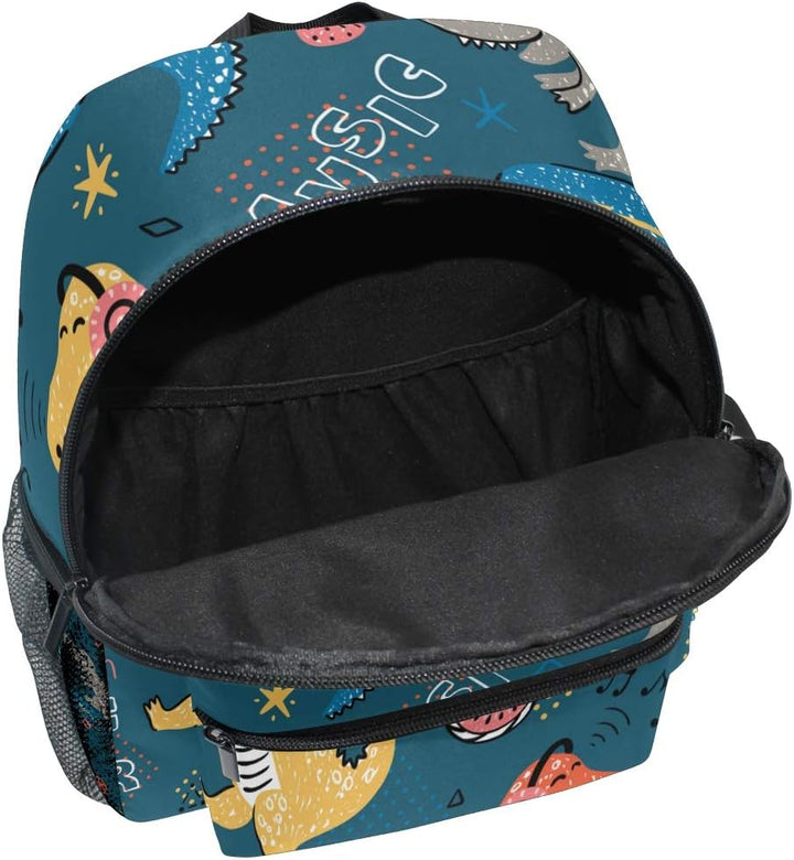 Kinderrucksack Süsse T-Rex Dinosaurier Kindergarten Vorschul Tasche für Kleinkinder Mädchen Jungen