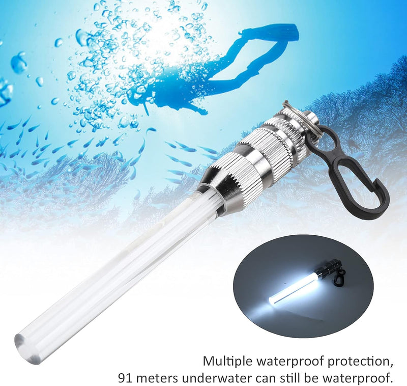 Alomejor Tauchen Warnsignal Light Stick Mini Compact Diving Externe Lichtwarnung Taschenlampe Lampe