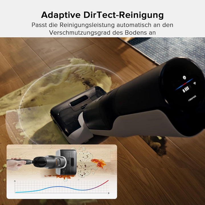 roborock F25 Serie Akku-Nass-Trockensauger, kabelloser Saugwischer mit 20.000 Pa, 90°C Heisslufttroc