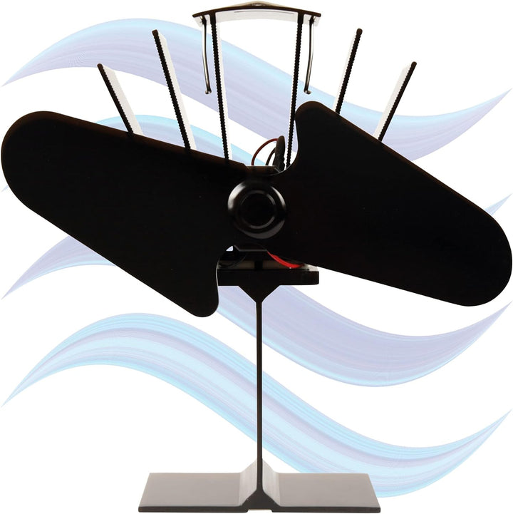 Ofenventilator "Ohne Strom" Ofen Fan, Schneller Automatikstart ab 50°C - wärmebetriebener Ventilator