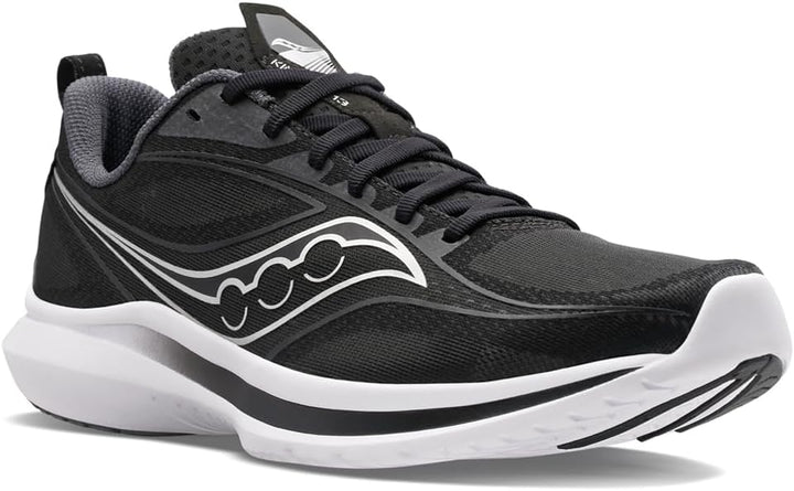 Saucony Herren Kinvara 13 Laufschuh 42.5 EU Schwarz Silber, 42.5 EU Schwarz Silber