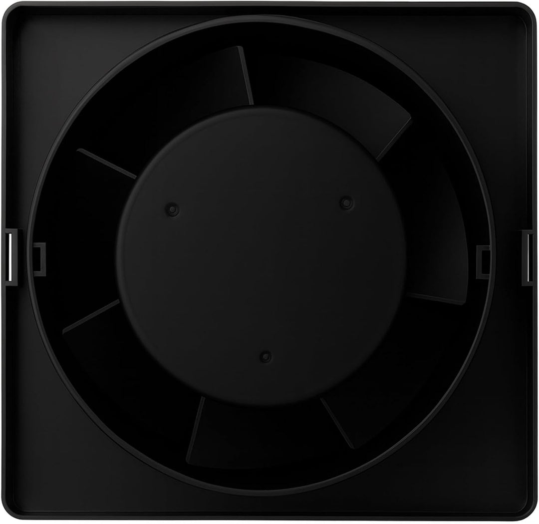 MKK Badlüfter 80mm Wandmontage Leise Lüfter Badventilator Wohnraumlüfter Schwarz (Standard), Standar