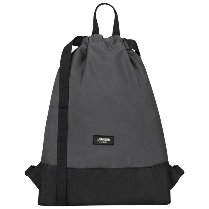 LARKSON Turnbeutel Damen &amp; Herren Grau - No 7 - Rucksack Damen für Sport und Festival - Beutel Rucks