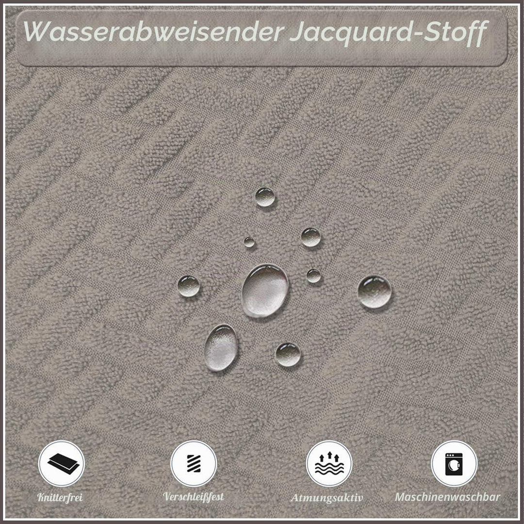 KELUINA Stretch wasserdichte Jacquard mit langem Gitter Esszimmer Stuhlhussen Home Decor, Stuhlhusse